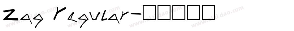 Zag Regular字体转换